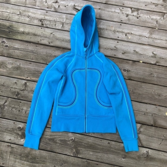 Lululemon Scuba Hoodie Contrast Stitch Size 6 - Picture 5 of 6